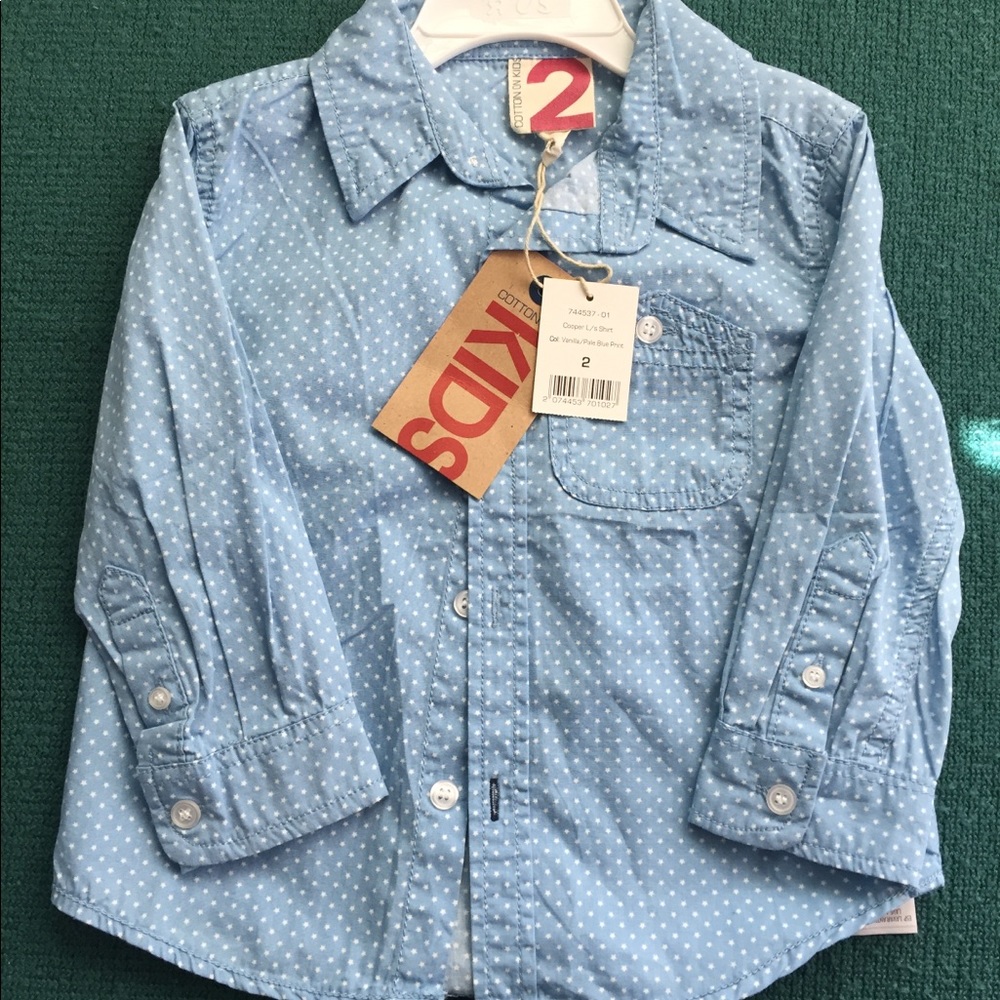 Boy button down dress shirt - front pocket